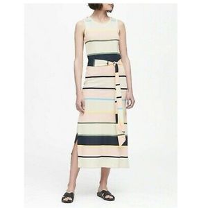 Banana Republic NWT women’s striped pointe dress M